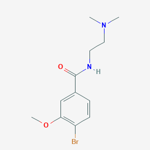 molecular formula C12H17BrN2O2 B1406480 4-溴-N-[2-(二甲基氨基)乙基]-3-甲氧基苯甲酰胺 CAS No. 1403330-05-1