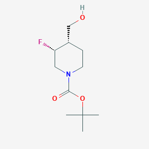 molecular formula C11H20FNO3 B1406485 (3S,4R)-rel-1-Boc-3-fluoro-4-(hydroxymethyl)piperidine CAS No. 882033-93-4