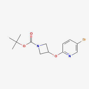 molecular formula C13H17BrN2O3 B1406486 Tert-butyl 3-[(5-bromo-2-pyridyl)oxy]azetidine-1-carboxylate CAS No. 1335049-06-3