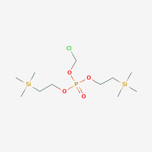 molecular formula C11H28ClO4PSi2 B1406488 Phosphoric acid chloromethyl ester bis-(2-trimethylsilanyl-ethyl) ester CAS No. 1234692-55-7