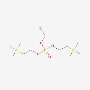 molecular formula C11H28ClO4PSi2 B1406488 Chloromethyl bis(2-(trimethylsilyl)ethyl) phosphate CAS No. 1234692-55-7