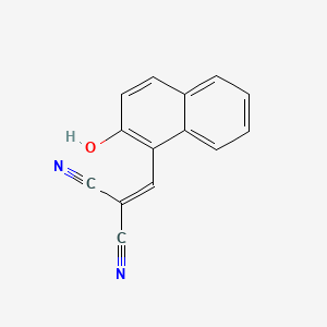 molecular formula C14H8N2O B14064967 Malononitrile, (2-hydroxy-1-(naphthylmethylene))- CAS No. 101756-32-5
