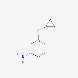 molecular formula C9H11NS B1406501 3-(Cyclopropylsulfanyl)aniline CAS No. 1565833-46-6