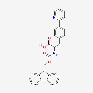 molecular formula C29H24N2O4 B14065183 Fmoc-(S)-2-amino-3-(4-(pyridin-2-yl)phenyl)propanoic acid 