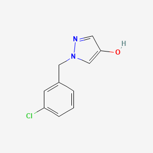 molecular formula C10H9ClN2O B1406519 1-(3-Chloro-benzyl)-1H-pyrazol-4-ol CAS No. 1593233-73-8
