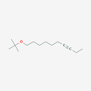 molecular formula C14H26O B14065478 10-tert-Butoxydec-3-yne CAS No. 100669-80-5