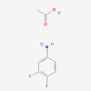molecular formula C8H9F2NO2 B14065488 Benzenamine, 3,4-difluoro-, acetate CAS No. 106281-88-3