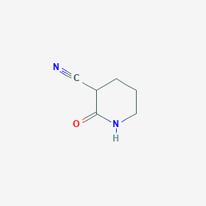 molecular formula C6H8N2O B14065516 2-Oxopiperidine-3-carbonitrile CAS No. 89532-42-3