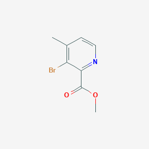 molecular formula C8H8BrNO2 B14065598 Methyl 3-bromo-4-methylpicolinate 