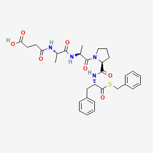 molecular formula C31H38N4O7S B1406576 Suc-Ala-Ala-Pro-Phe-SBzl 