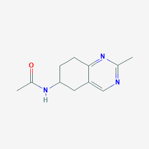 molecular formula C11H15N3O B1406581 N-(2-methyl-5,6,7,8-tetrahydroquinazolin-6-yl)acetamide CAS No. 1628517-80-5