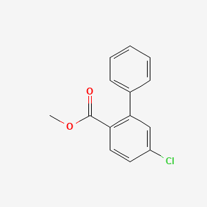 molecular formula C14H11ClO2 B14065813 Methyl 5-Chloro-[1,1'-biphenyl]-2-carboxylate 