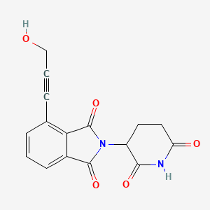 molecular formula C16H12N2O5 B14065881 Thalidomide-propargyl-OH 