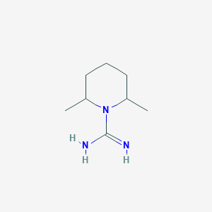 molecular formula C8H17N3 B14065953 2,6-Dimethylpiperidine-1-carboximidamide CAS No. 100862-81-5