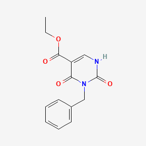 molecular formula C14H14N2O4 B14065996 Ethyl 3-benzyl-2,4-dioxo-1,2,3,4-tetrahydropyrimidine-5-carboxylate 