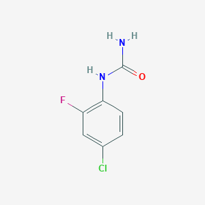 molecular formula C7H6ClFN2O B14066042 N-(2-Fluoro-4-chlorophenyl)urea 