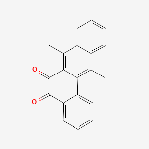 molecular formula C20H14O2 B14066100 Benz(a)anthracene-5,6-dione, 7,12-dimethyl- CAS No. 10236-23-4
