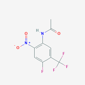 N-[4-fluoro-2-nitro-5-(trifluoromethyl)phenyl]acetamide