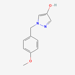 molecular formula C11H12N2O2 B1406628 1-(4-Methoxy-benzyl)-1H-pyrazol-4-ol CAS No. 1894535-73-9