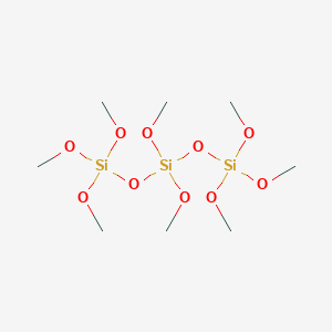molecular formula C8H24O10Si3 B14066443 Octamethyl triorthosilicate CAS No. 4421-95-8