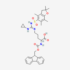 molecular formula C37H44N4O7S B14066503 Fmoc-Arg(c-Pr,Pbf)-OH 