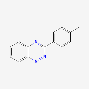 molecular formula C14H11N3 B14066511 3-(4-Methylphenyl)-1,2,4-benzotriazine CAS No. 81817-17-6
