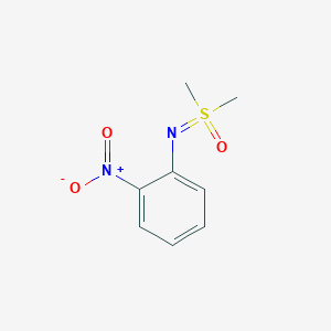 molecular formula C8H10N2O3S B14066549 Dimethyl((2-nitrophenyl)imino)-l6-sulfanone 