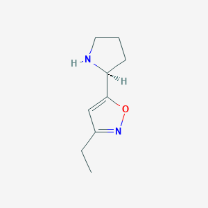 (2S)-2-[3-Ethylisoxazol-5-yl]pyrrolidine