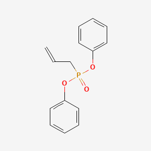 molecular formula C15H15O3P B14066658 Phosphonic acid, 2-propenyl-, diphenyl ester CAS No. 101111-39-1