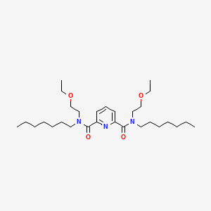molecular formula C29H51N3O4 B14066703 N~2~,N~6~-Bis(2-ethoxyethyl)-N~2~,N~6~-diheptylpyridine-2,6-dicarboxamide CAS No. 102574-32-3