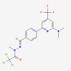 Trichloro-acetic acid N'-[1-[4-(6-dimethylamino-4-trifluoromethyl-pyridin-2-yl) phenyl]-meth-(E)-ylidene]-N-methyl-hydrazide