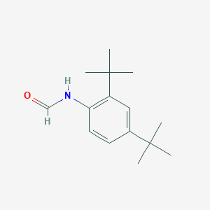 molecular formula C15H23NO B14066723 Formamide, N-[2,4-bis(1,1-dimethylethyl)phenyl]- CAS No. 101355-80-0