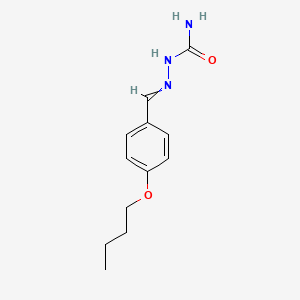 molecular formula C12H17N3O2 B14066740 [(4-Butoxyphenyl)methylideneamino]urea CAS No. 3371-90-2