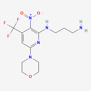 N*1*-(6-Morpholin-4-yl-3-nitro-4-trifluoromethyl-pyridin-2-yl)-propane-1,3-diamine