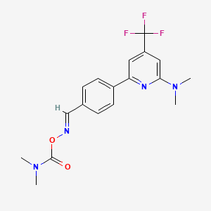 O-Dimethylaminocarbonyl-4-(6-dimethylamino-4-trifluoromethylpyridin-2-yl)benzaldehyde oxime