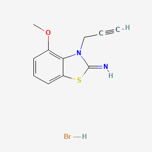 4-methoxy-3-(prop-2-yn-1-yl)benzo[d]thiazol-2(3H)-imine hydrobromide
