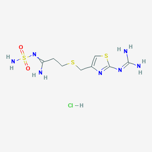 molecular formula C8H16ClN7O2S3 B14066863 Famotidine hydrochloride CAS No. 108885-67-2