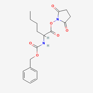 molecular formula C18H22N2O6 B14066864 Z-L-2-aminohexanoic acid-N-hydroxysuccinimide ester 