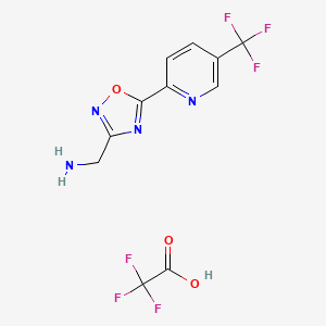 C-[5-(5'-(Trifluoromethyl)pyridin-2'-yl)-[1,2,4]oxadiazol-3-yl]methylammonium trifluorocetate