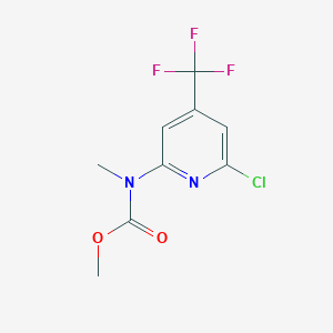 Methyl (6-chloro-4-(trifluoromethyl)pyridin-2-ylmethylcarbamate