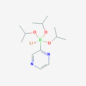 molecular formula C13H24BLiN2O3 B14066960 Lithium triisopropoxy(pyrazin-2-yl)borate 