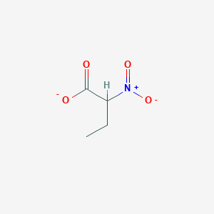 molecular formula C4H6NO4- B14066978 2-Nitrobutanoate 
