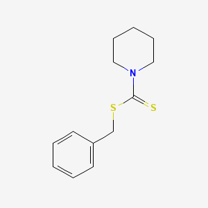 molecular formula C13H17NS2 B14066995 Benzyl piperidine-1-carbodithioate CAS No. 10224-98-3