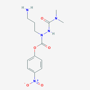 N-(alpha)-(N,N-Dimethylcarbamoyl)-alpha-azaornithine 4-nitrophenyl ester
