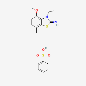 3-ethyl-4-methoxy-7-methylbenzo[d]thiazol-2(3H)-imine 4-methylbenzenesulfonate