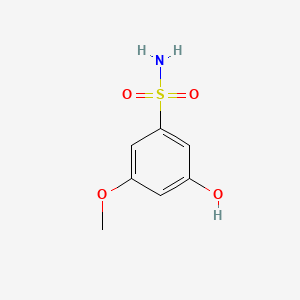 molecular formula C7H9NO4S B14067005 3-Hydroxy-5-methoxybenzenesulfonamide CAS No. 95234-76-7