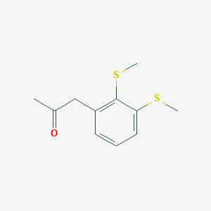 molecular formula C11H14OS2 B14067009 1-(2,3-Bis(methylthio)phenyl)propan-2-one 
