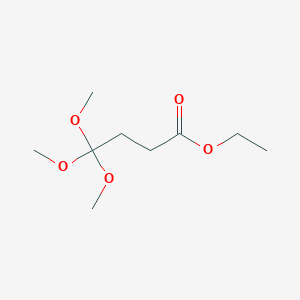 molecular formula C9H18O5 B14067033 Ethyl 4,4,4-trimethoxybutanoate CAS No. 101944-79-0