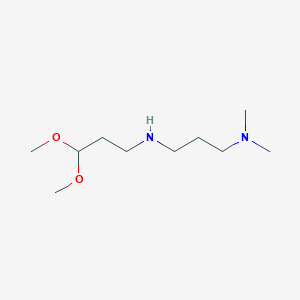 molecular formula C10H24N2O2 B14067036 N~3~-(3,3-Dimethoxypropyl)-N~1~,N~1~-dimethylpropane-1,3-diamine CAS No. 101466-25-5
