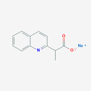 molecular formula C12H10NNaO2 B1406709 Sodium 2-(quinolin-2-yl)propanoate CAS No. 1803587-46-3